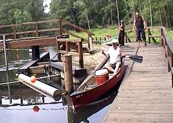 Auf der Bootsrolle