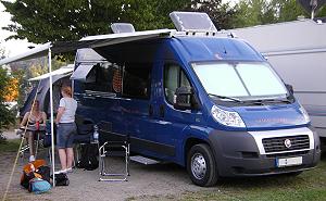 Auf einem Campingplatz