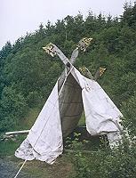 Zelt in Lofotr