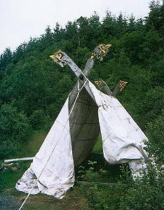 40 Wikingerzelt / Lofoten - Norwegen