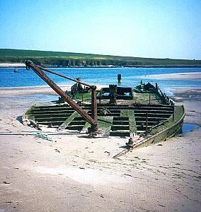 150 Wrack bei Scapa Flow / Orkney Islands - Schottland