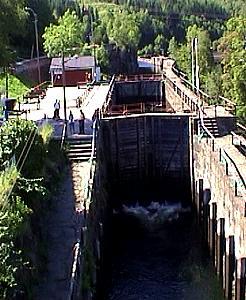228 3 Kammer Schleuse / Ulefoss - Norwegen