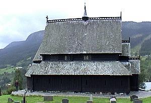 337 Stabkirche Reinli - Norwegen