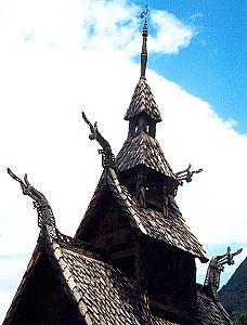 356 Drachen der Stabkirche Borgund - Norwegen